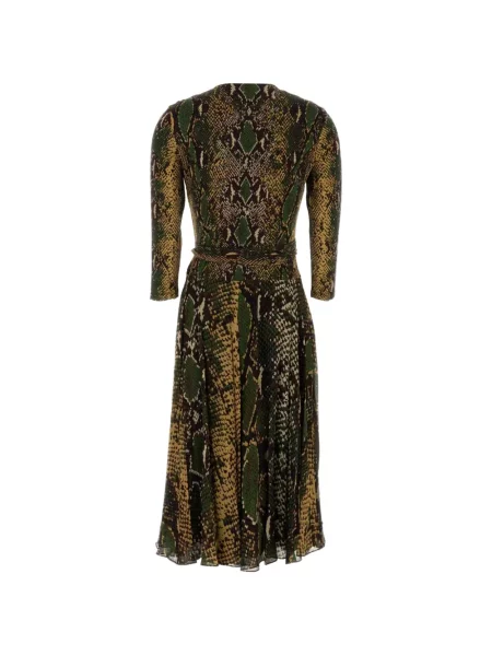 Μίντι φόρεμα Dvf Diane Von Furstenberg με σχέδιο με μοτίβο φίδι πράσινο