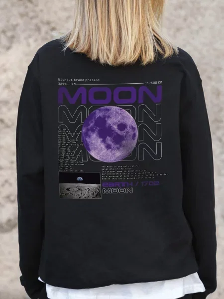 Світшот Without чорний