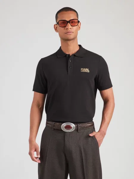 Karl Lagerfeld Tricou auriu negru