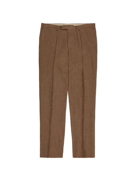 Pantaloni Incotex de in cu model pepito maro