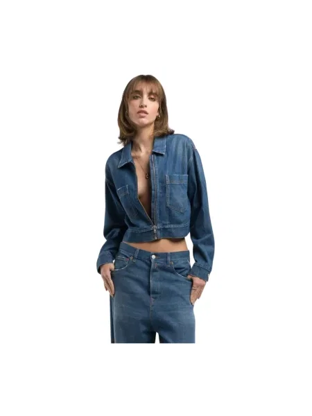 Kurtka jeansowa Replay retro niebieska