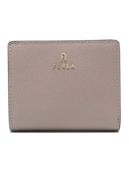 Portfel Furla skórzany szary