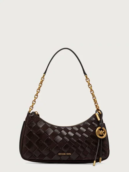 MICHAEL Michael Kors hobo kabelka kožená NOLITA hnědá