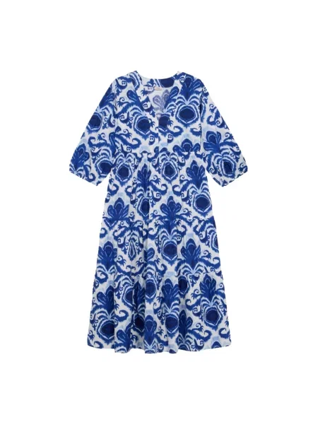 Sukienka midi Oltre do kolan niebieska