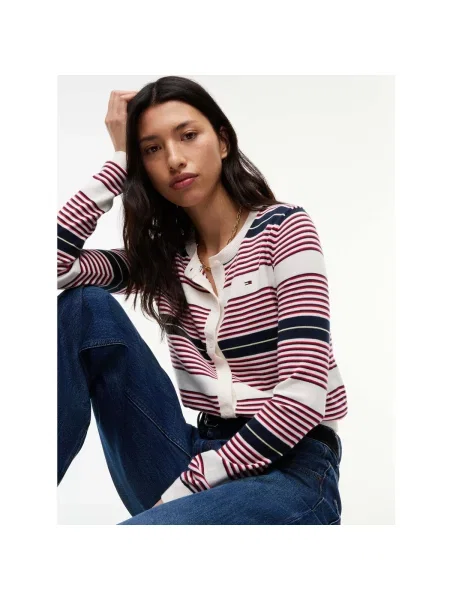 Geacă de blugi Tommy Jeans cu decolteu rotund