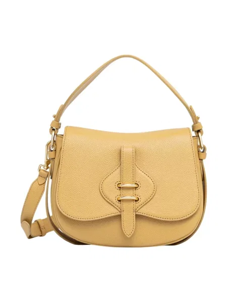Coccinelle torebka crossbody skórzana MAVERY żółta