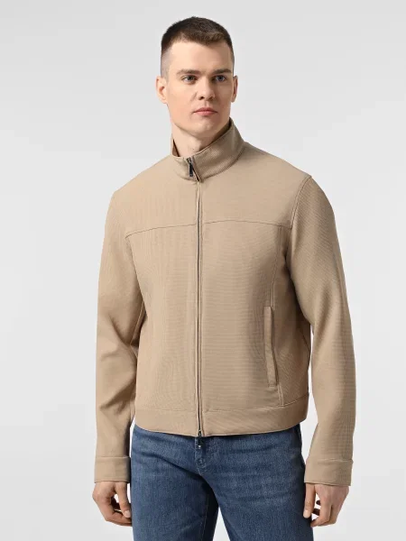 Демісезонна куртка Emporio Armani еластомультіестер бежевий