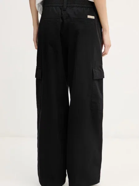 Calvin Klein Jeans spodnie z bawełną czarne