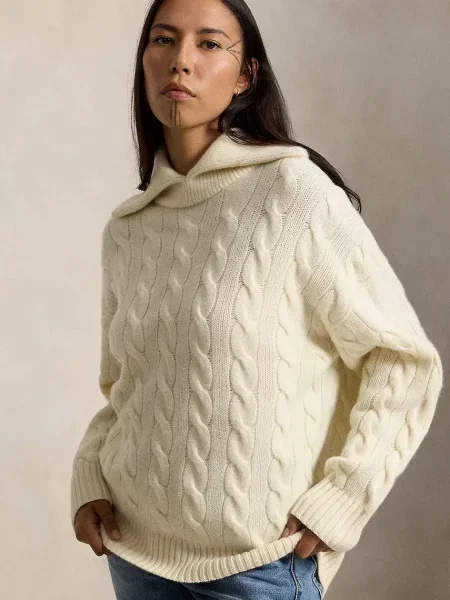 Polo Ralph Lauren pulover pentru femei din lână bej