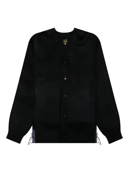 Cardigan Needles din piele negru