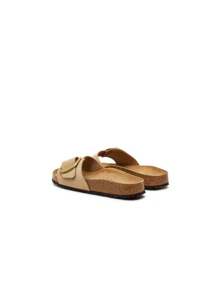 Papucs Birkenstock Madrid Big Buckle bézs