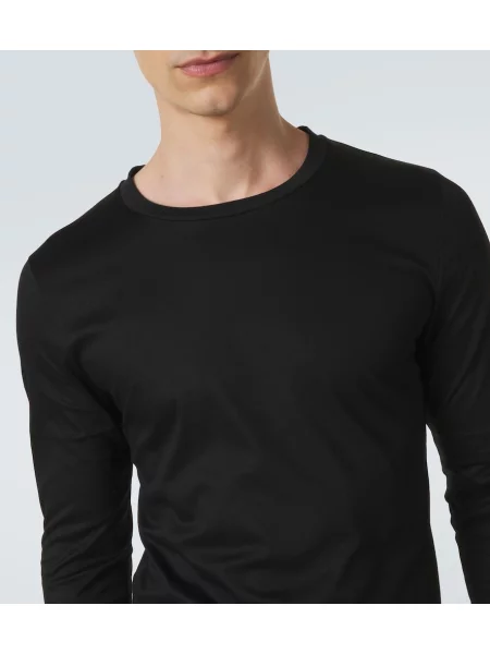 Tricou Zimmerli din jerseu negru