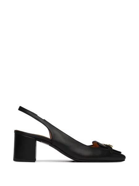 Pantofi cu toc Love Moschino slingback negru