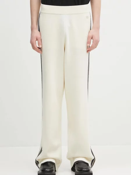 Wales Bonner pantaloni de trening Tide Track cu imprimeu bej