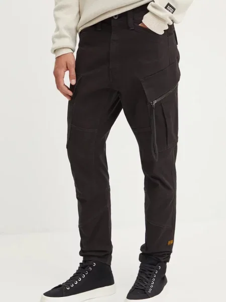 G-Star Raw pantaloni barbati cu fason cargo negru