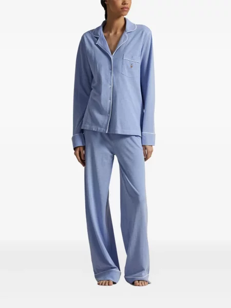 Briaunotas pusiau užtrauktukas zomšinės bokseriai Polo Ralph Lauren balta