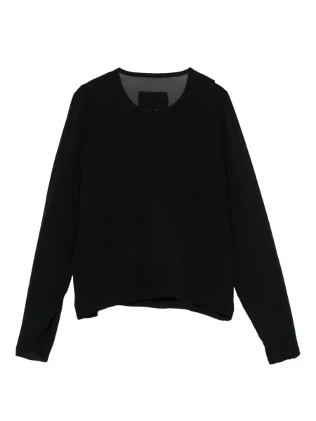 Przezroczysta długa koszulka Private 0204 czarna