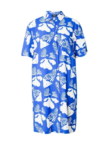 Iriedaily Dolga srajca Lucie modra bela