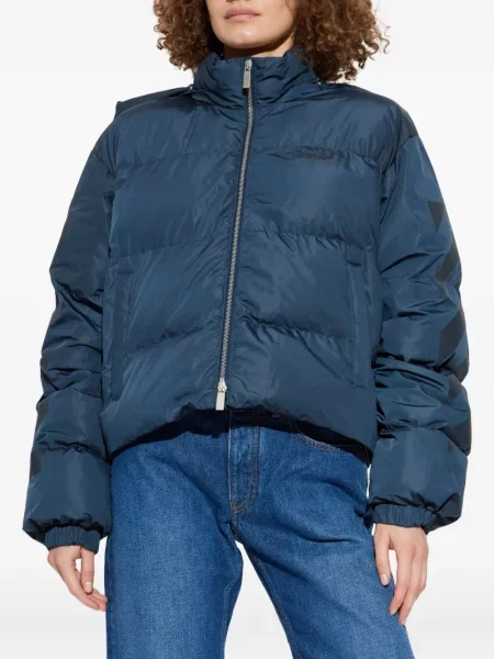 Geacă Off-white cu imagine alb