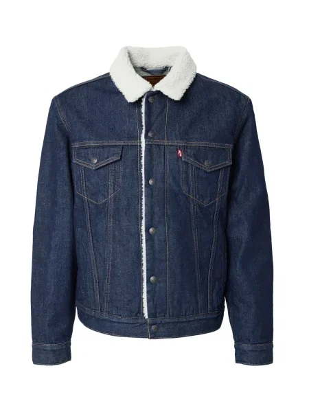 LEVI'S ® Geacă de primăvară-toamnă Type III Sherpa Trucker Jacket denim albastru