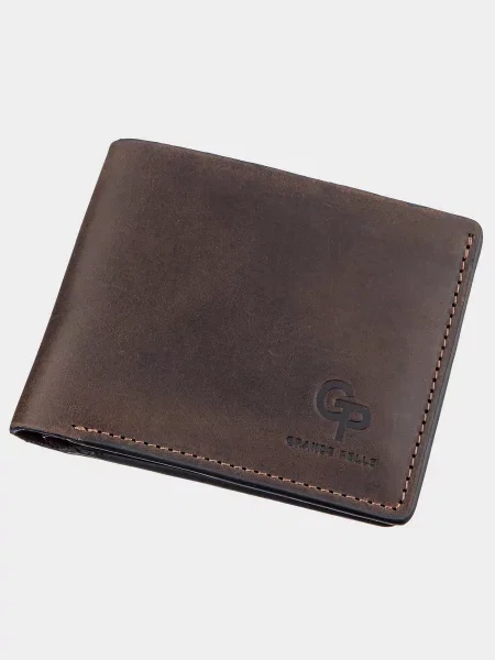 Кожаный кошелек Grande Pelle коричневый