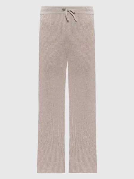 Штани Heather в рубчик з кашеміру Lisa Yang бежеві