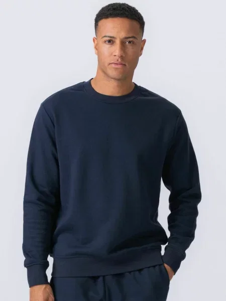 TEESHOPPEN Pulover Essential Crewneck bleumarin