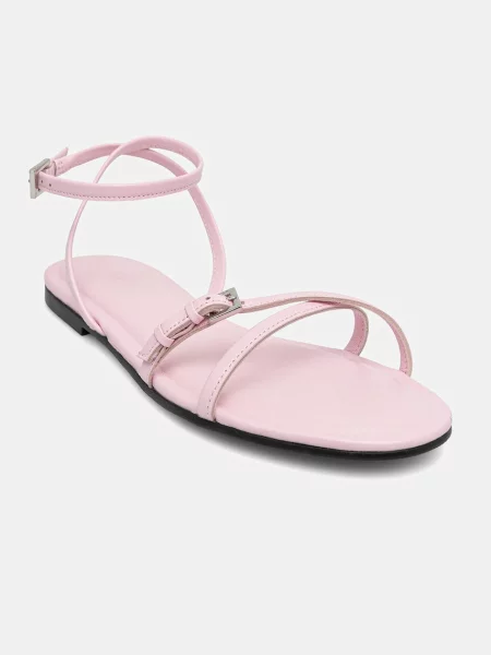 HUGO sandale de piele Tayna femei roz