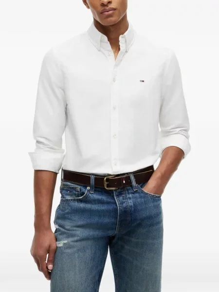 Lung cămașă Tommy Hilfiger alb