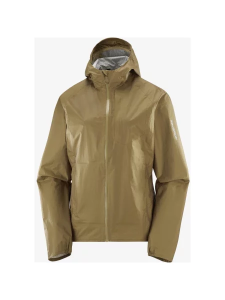 Kurtka Salomon Bonatti Waterproof brąz oliwkowy S brązowy