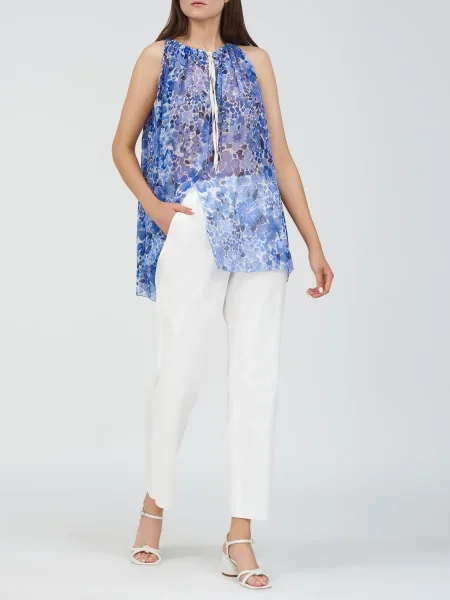 Блуза Agnona блакитна