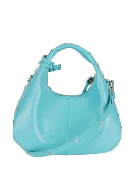 Top Ganni cu tepi albastru