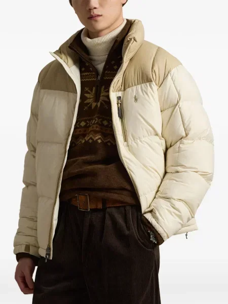 Dlouhá pruhovaná s límcem kšiltovka Polo Ralph Lauren modrá