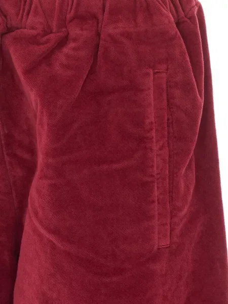 Pantaloni True Avenue de catifea roșu