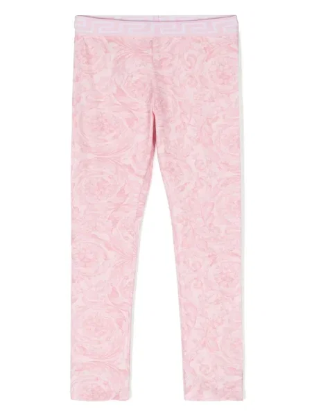 Legginsy dziecięce Versace różowe