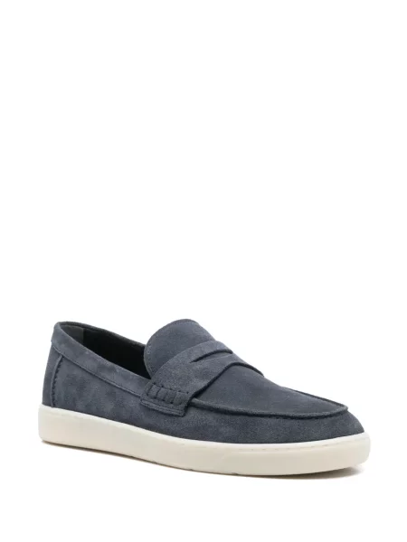 Pantofi loafer Hogan din piele de căprioară albastru