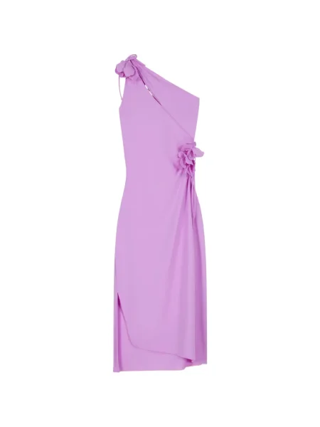 Rochie midi Coperni cu model floral până la genunchi de costum violet