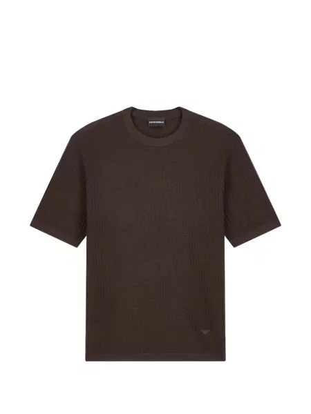 Scurt pulover Emporio Armani maro