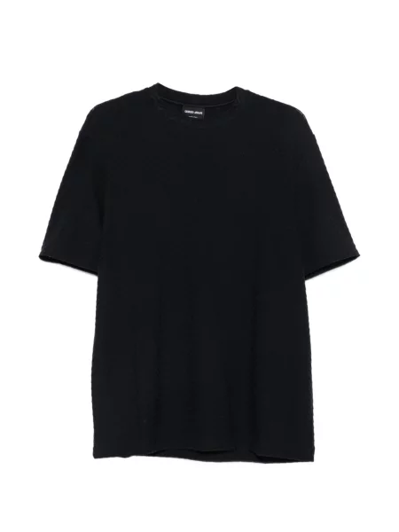 Tricou Giorgio Armani tricotate albastru