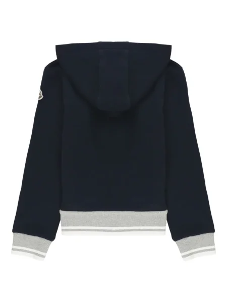 Bluza z kapturem dziecięca Moncler Enfant niebieska