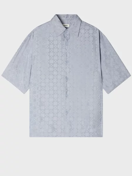 Рубашка Sandro голубая
