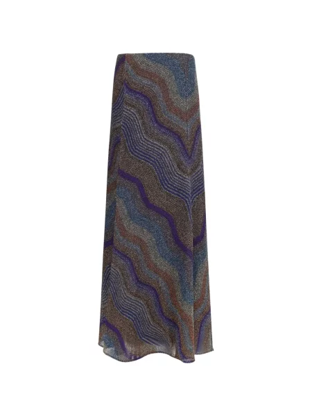 Fusta maxi Missoni tricotate maro