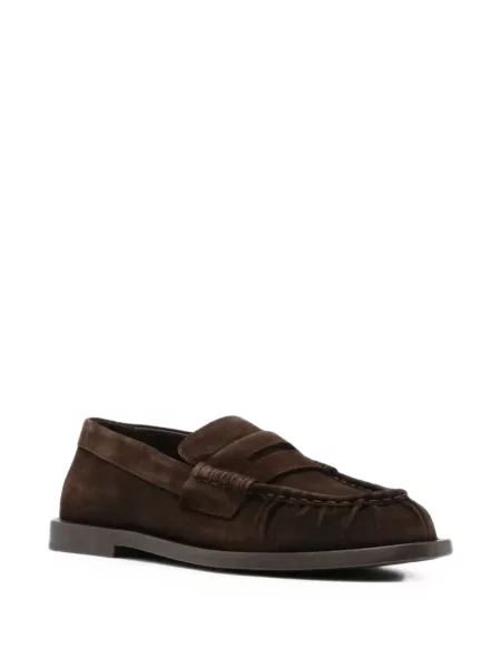 Pantofi loafer The Antipode din piele de căprioară maro