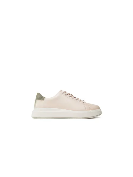 Calvin Klein Sneakersy Cupsole Lace Up Lth béžová