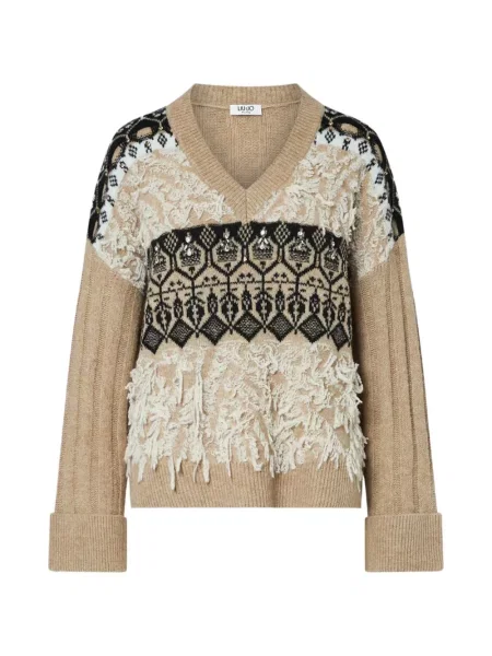 Pulover Liu Jo cu broderie din jacard