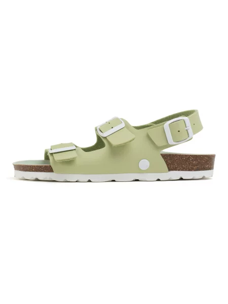 Bayton Sandale verde alb