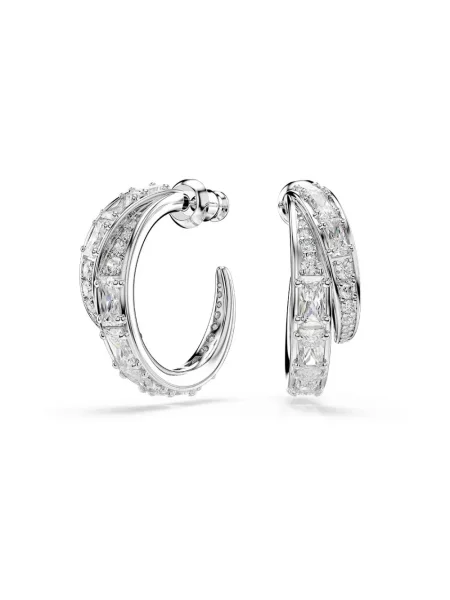 Swarovski kolczyki metalowe z cyrkonią VIENNA szare