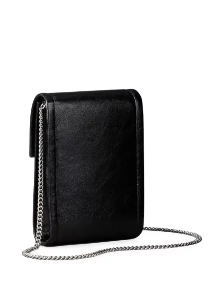 Colier Calvin Klein cu bretele cu autograf negru