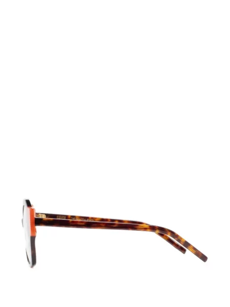 Ochelari de soare Kaleos cu imprimeu geometric maro