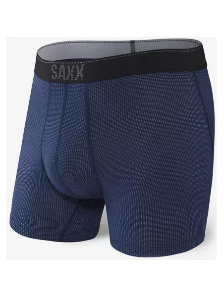 Bokserki SAXX Quest Fly w kolorze granatowo-czarnym S niebieskie